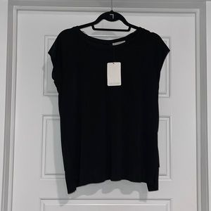 NWT Zara Black Open Back Top